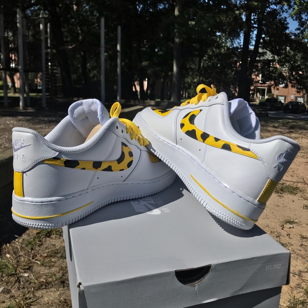 Air Force 1 Yellow Cow Skin